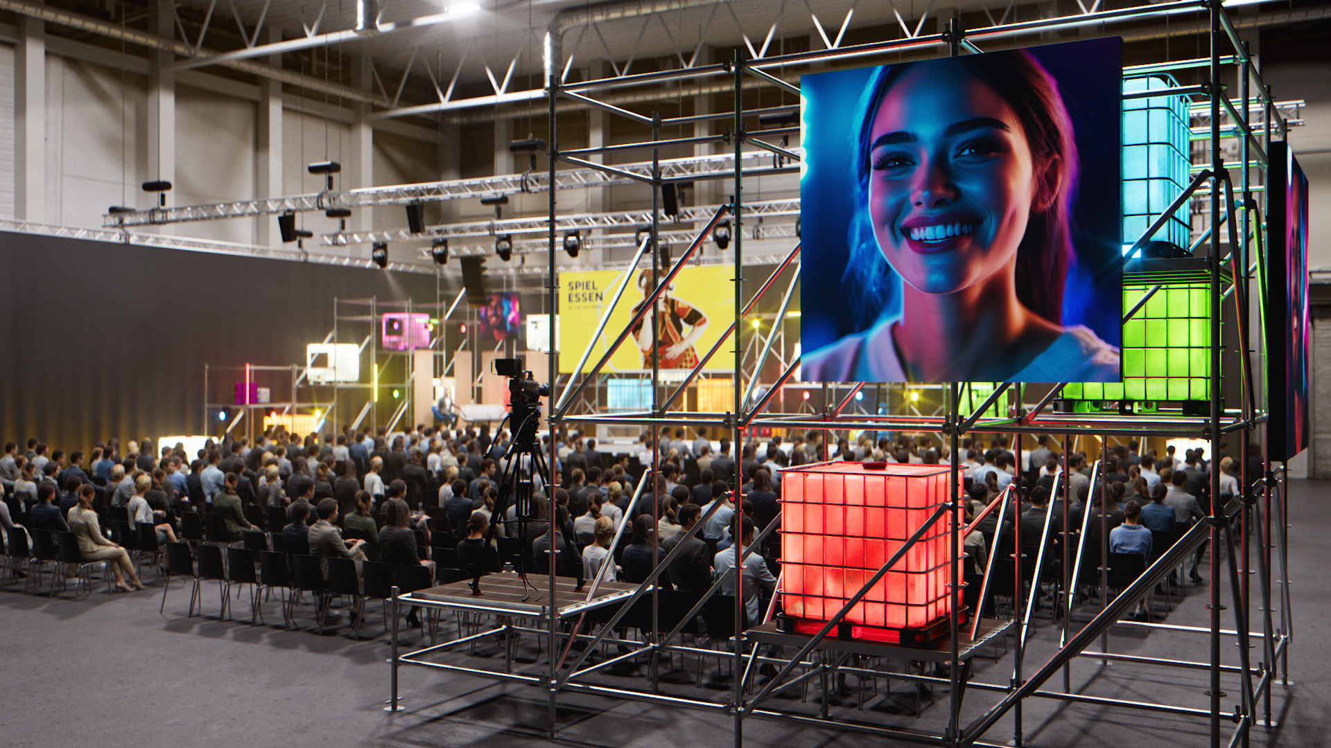 Rendering of the stage